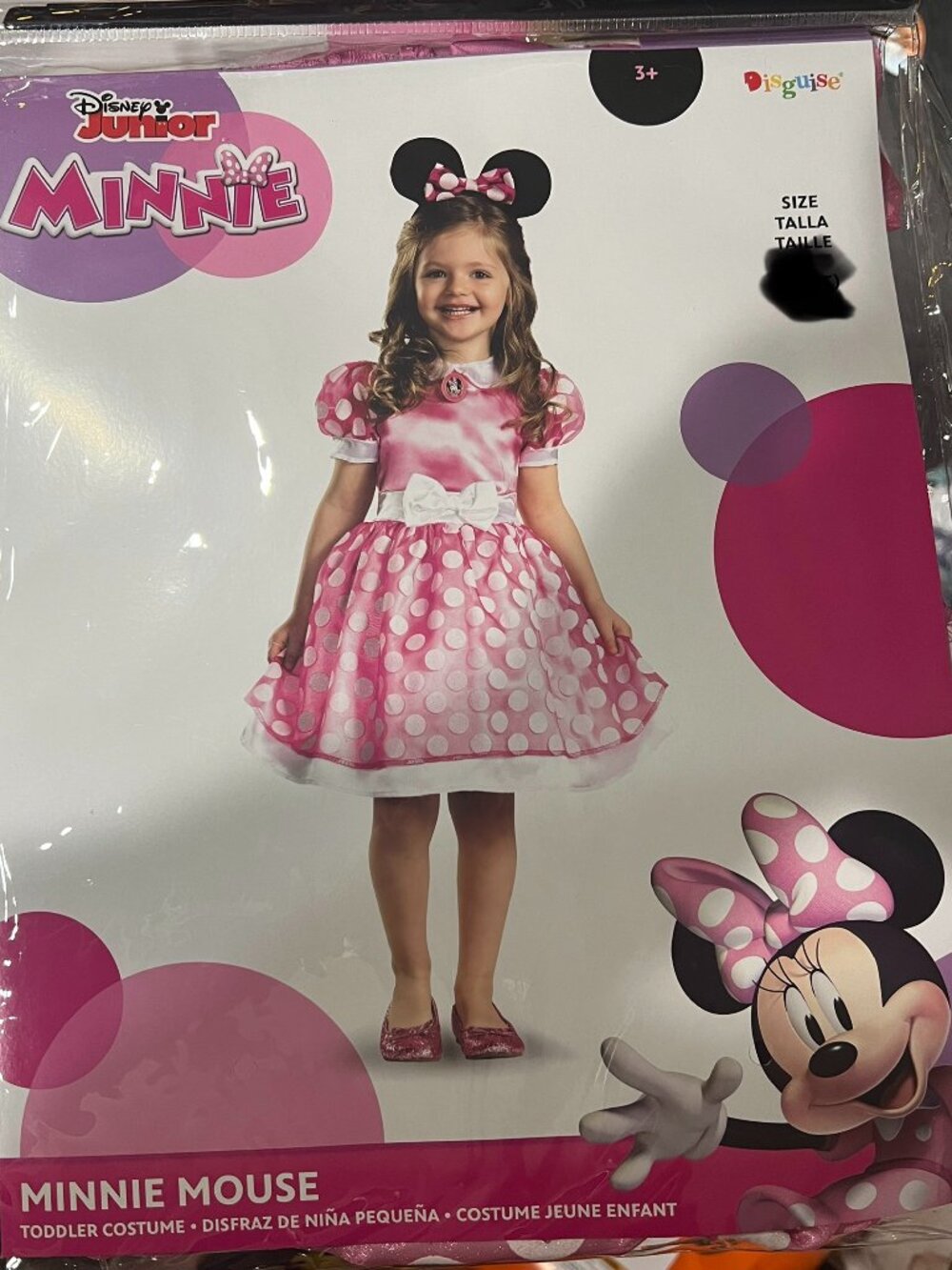 Disney Minnie Mouse costume youth 3T -4T or small 4-6 New